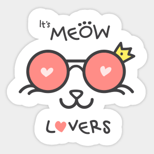 Meow lovers Sticker